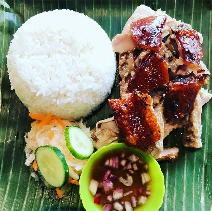 Original or Hot & Spicy Cebu Lechon Meal w/Rice (150 grams Charcoal