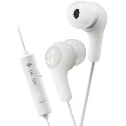 Jvc Gumy Gamer Earbuds With Microphone (white) (pack of 1 Ea)