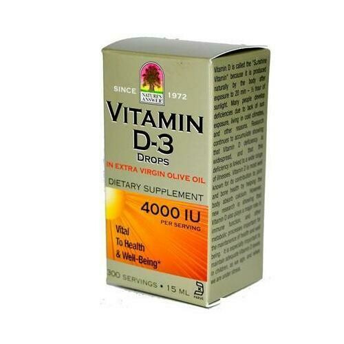 Nature&#39;s Answer Liquid Vitamin D-3 4000Iu (1x.5 Oz)