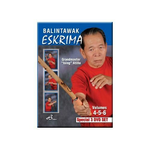 3 DVD SET Balintawak Eskrima #4 #5 #6 Filipino Martial Arts - GM Ising Atillo