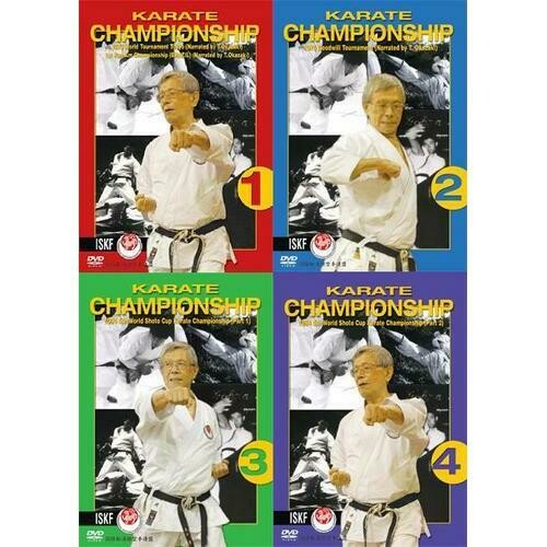4 DVD SET ISKF International Shotokan Karate Federation Championship Series