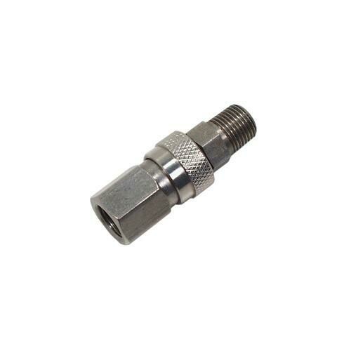Paintball Stainless Steel 2pc Gas Hose Quick Disconnect Set CO2 Compressed Air
