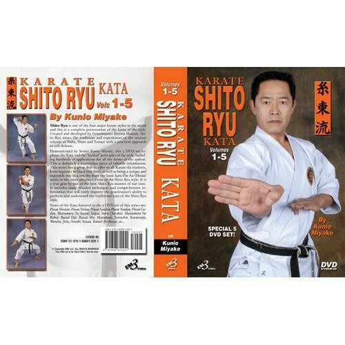 5 DVD SET Okinawan Karate Shito Ryu complete Katas &amp; Bunkai Kunio Miyake