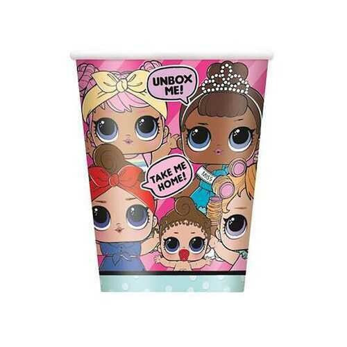 LOL Surprise! 9oz Paper Cups [8 Per Package]