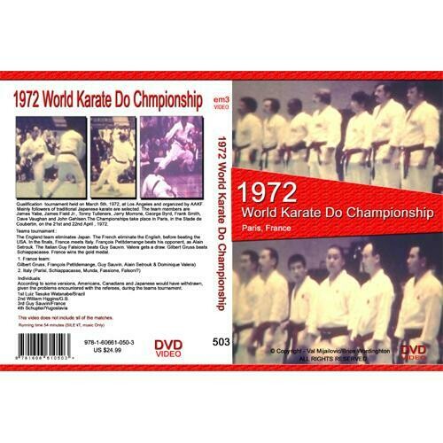 1972 World JKA Shotokan Karate Do Championship DVD classic kumite sparring fight