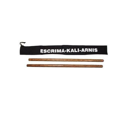 Escrima Kali Arnis 2 Stick Set Premium Bahi Hardwood 28&quot;x1&quot;