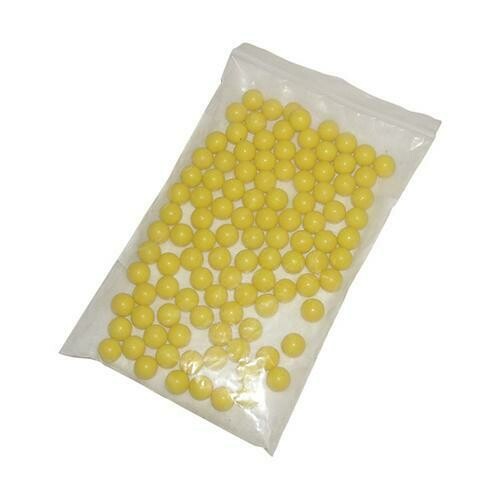 Yellow .50 Caliber Paintballs 100 round Bag Premium Fresh spyder splatballs