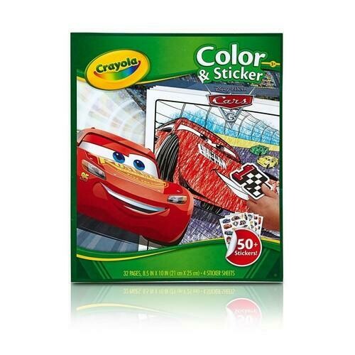 Crayola Cars 3 Colour &amp; Sticker Book