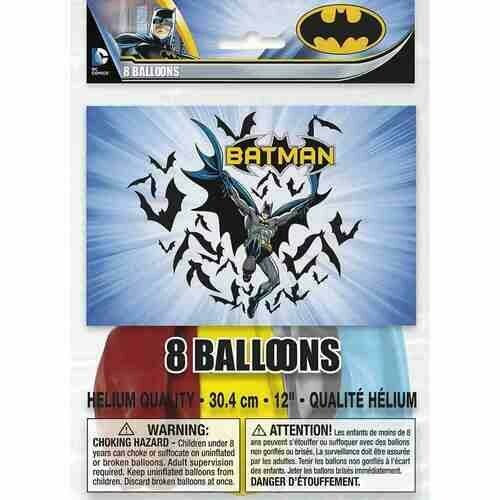 Batman Party Balloons [8 Per pack]