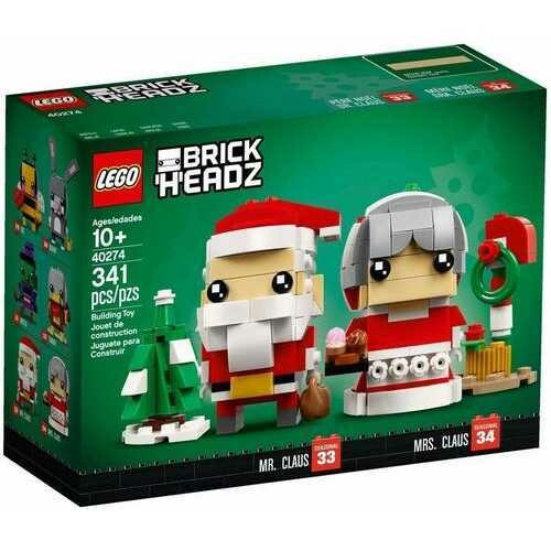 LEGO Brick Headz Mr. &amp; Mrs. Claus (40274) 341pcs.