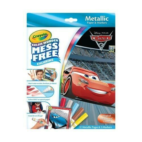 Crayola - Color Wonder Metallic Kit Cars 3