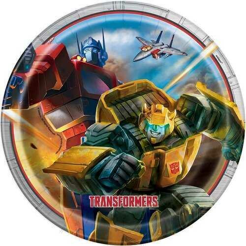 Transformers 9 Inch Dinner Plates (8 Pack)