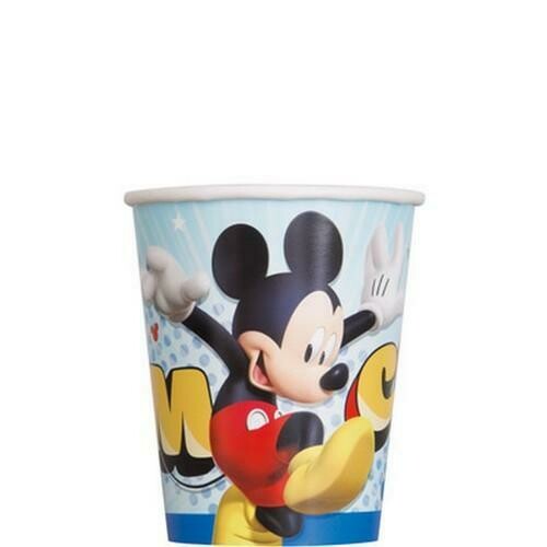 Mickey and the Roadster Racers 9 oz Paper Cups [8 Per Package]