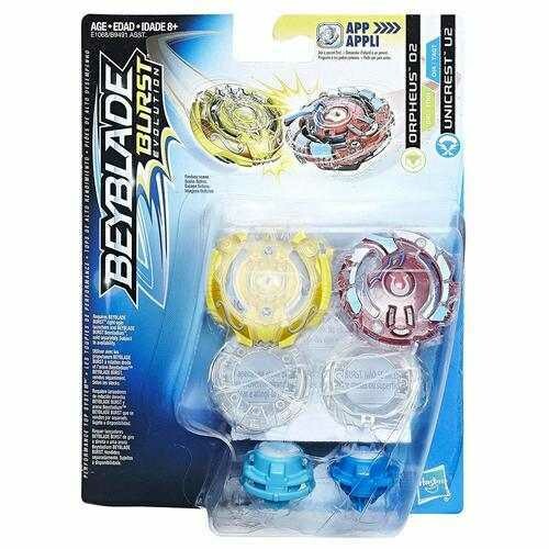 Beyblade Burst Evolution Dual Pack Orpheus O2 and Unicrest U2