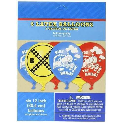 Thomas All Aboard Printed Latex Balloons - 6 Pack
