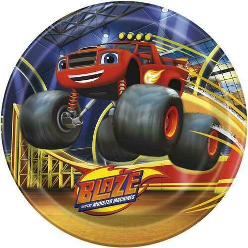Blaze and the Monster Machines 9 Inch Dinner Plates [8 per Pack]