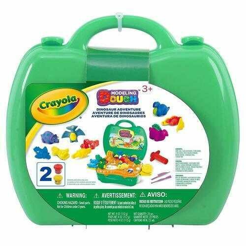 Crayola Modelling Dough Carry Case - Dinosaur Adventure