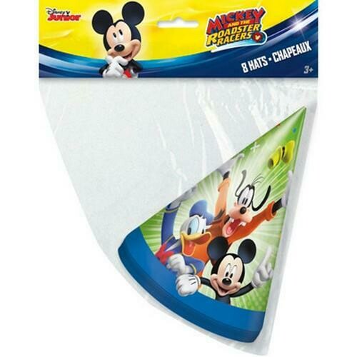 Mickey and the Roadster Racers Party Hats [8 per Package]