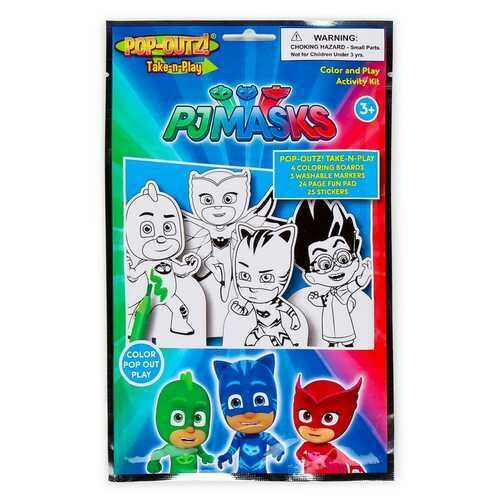 PJ Masks Pop-Outz Take-n-Play Color Pop Out