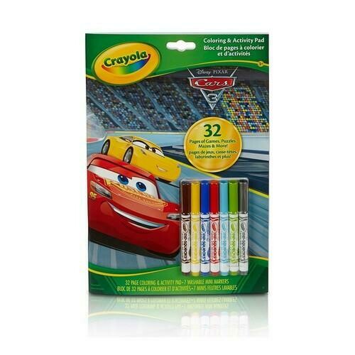 Crayola Colouring &amp; Activity Book Cars 3