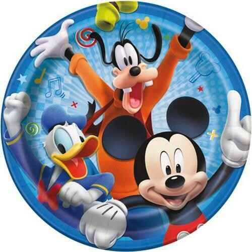 Mickey and the Roadster Racers 9 Inch Plates [8 Per Package]