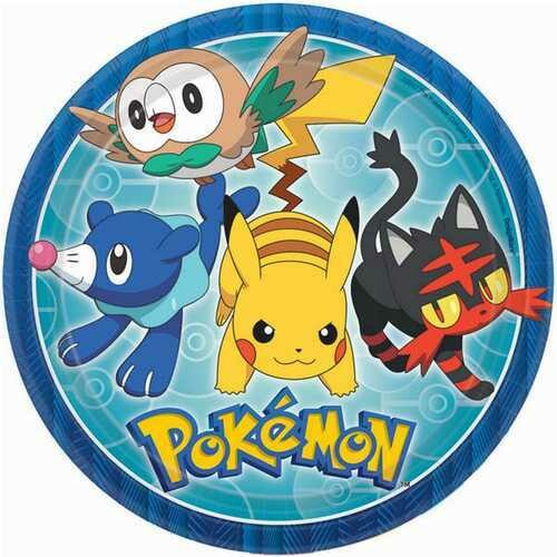 Pokemon Dinner Plates [8 Per Pack]