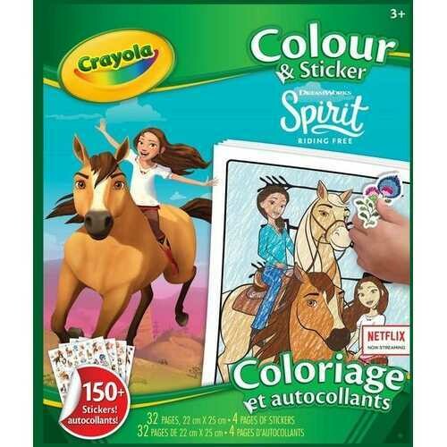 Crayola - Colour &amp; Sticker Book Spirit Riding Free