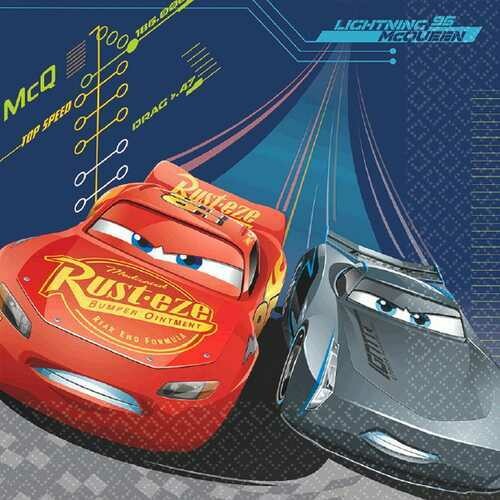 Cars 3 Luncheon Napkins [16 Napkins Per Pack]