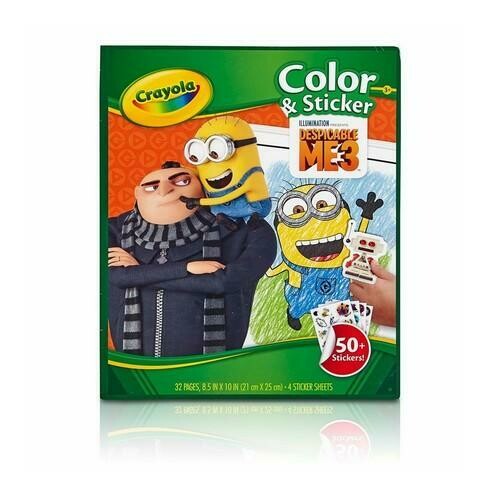 Crayola Despicable Me 3 Colour &amp; Sticker Book