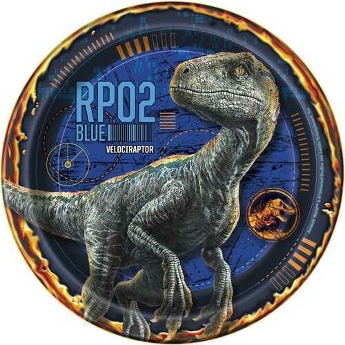 Jurassic World 7 Inch Dessert Plates [8 Per Package]