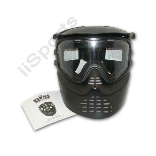 GXG XVSN No Fog Clear Paintball Airsoft Stealth Goggles Mask Black