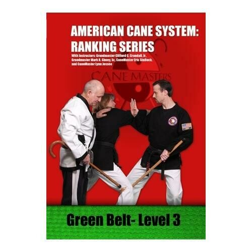 American Cane System Level 3 Green Belt Self Defense &amp; Advanced Skills DVD