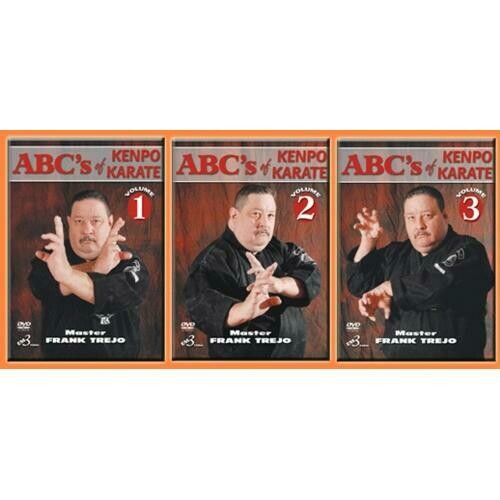3 DVD SET ABC&#39;s of Ed Parker American Kenpo Karate #1 #2 #3 Master Frank Trejo