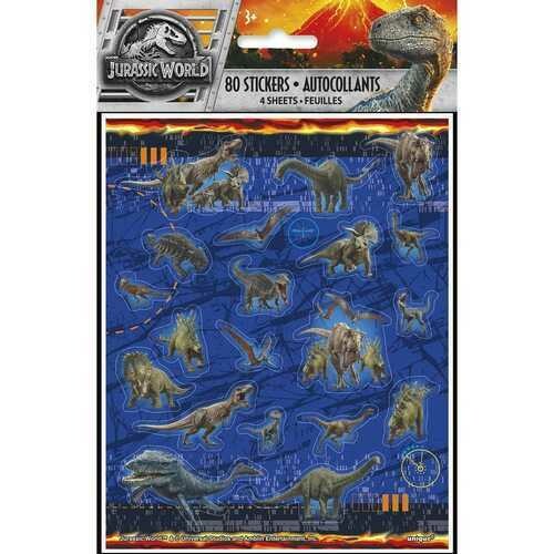 Jurassic World Sticker Sheets [4 Sheets]