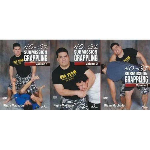 3 DVD SET No-Gi Submission Grappling timing control positioning Rigan Machado