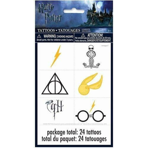 Harry Potter Party Favor Tattoo Sheets [4 sheets per pack]