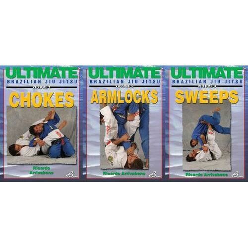 3 DVD SET Ultimate Brazilian Jiu Jitsu Chokes Armlocks Sweeps Ricardo Arrivabene