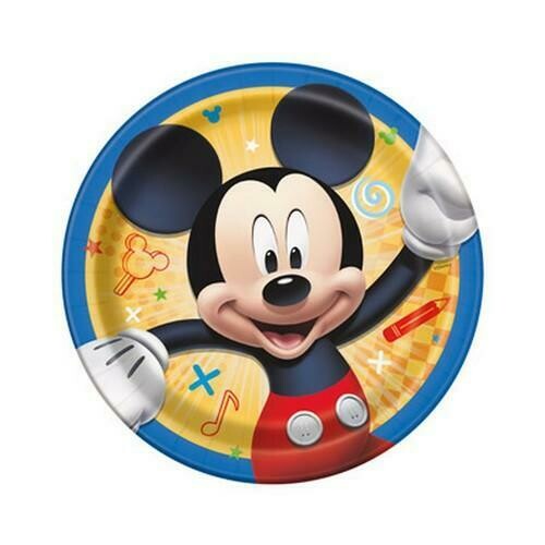 Mickey and the Roadster Racers 7 Inch Plates [8 Per Package]