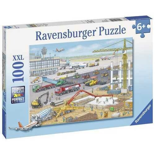 Ravensburger - Construction at the Airport - 100 pc Puzzle