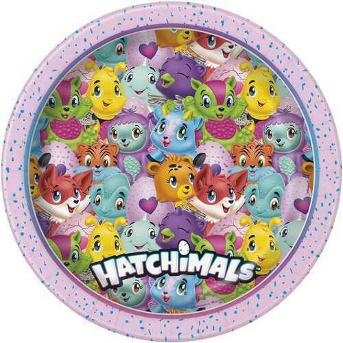 Hatchimals 9 Inch Luncheon Plates [8 per Pack]