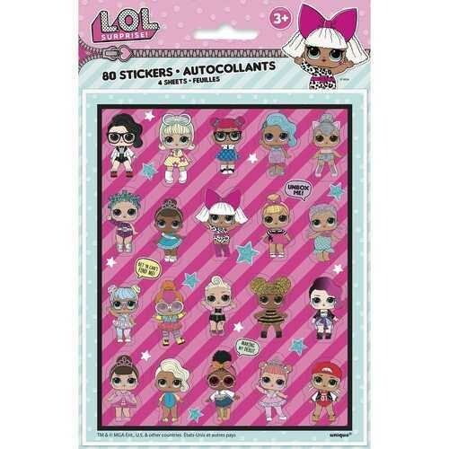 LOL Surprise! Sticker Sheets [4 Per Package]