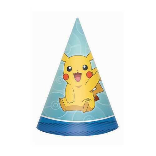 Pokemon Party Hats [8 Per Pack]