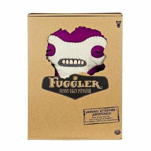 Deluxe Fuggler EUR&quot; Funny Ugly Monster - 12 Inches - Lil&#39; Demon Deluxe Plush Creature with Teeth - Purple