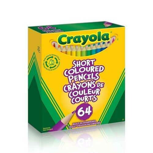 Crayola 64 Short Colored Pencils