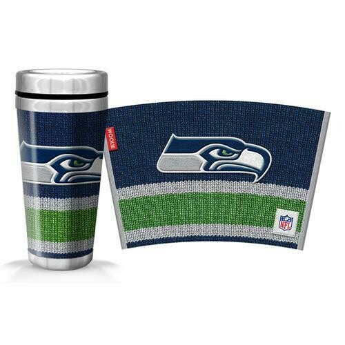 NFL Seattle Seahawks 16oz. Woolie Travel Mug Full Wrap