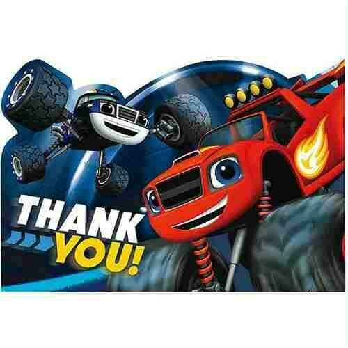 Blaze and the Monster Machines Postcard Thank You Cards [8 Per Pack]