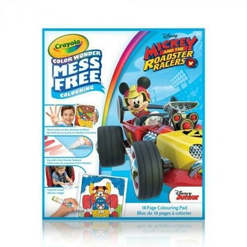 Crayola Color Wonder Book Mickey and the Roadster Racers