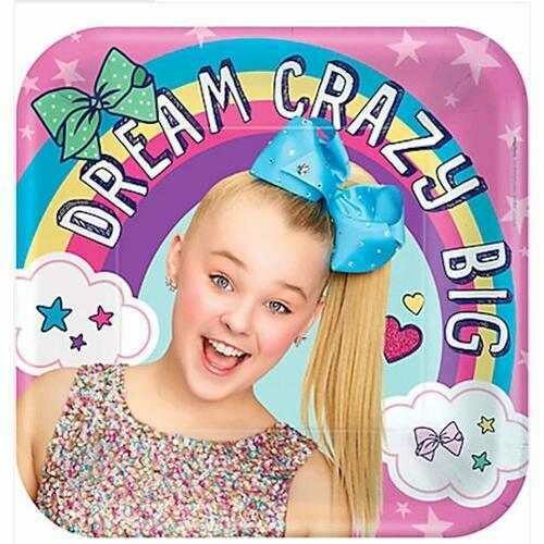 JoJo Siwa Birthday Party 9 Inch Dinner Plates [8 Per Package]