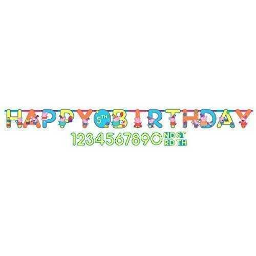 Peppa Pig Add-an-Age Birthday Party Banner - 1 Piece