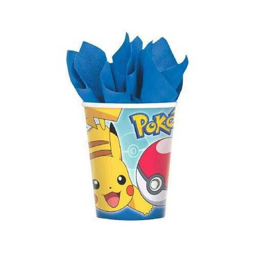 Pokemon 9 oz Cups [8 Per Pack]